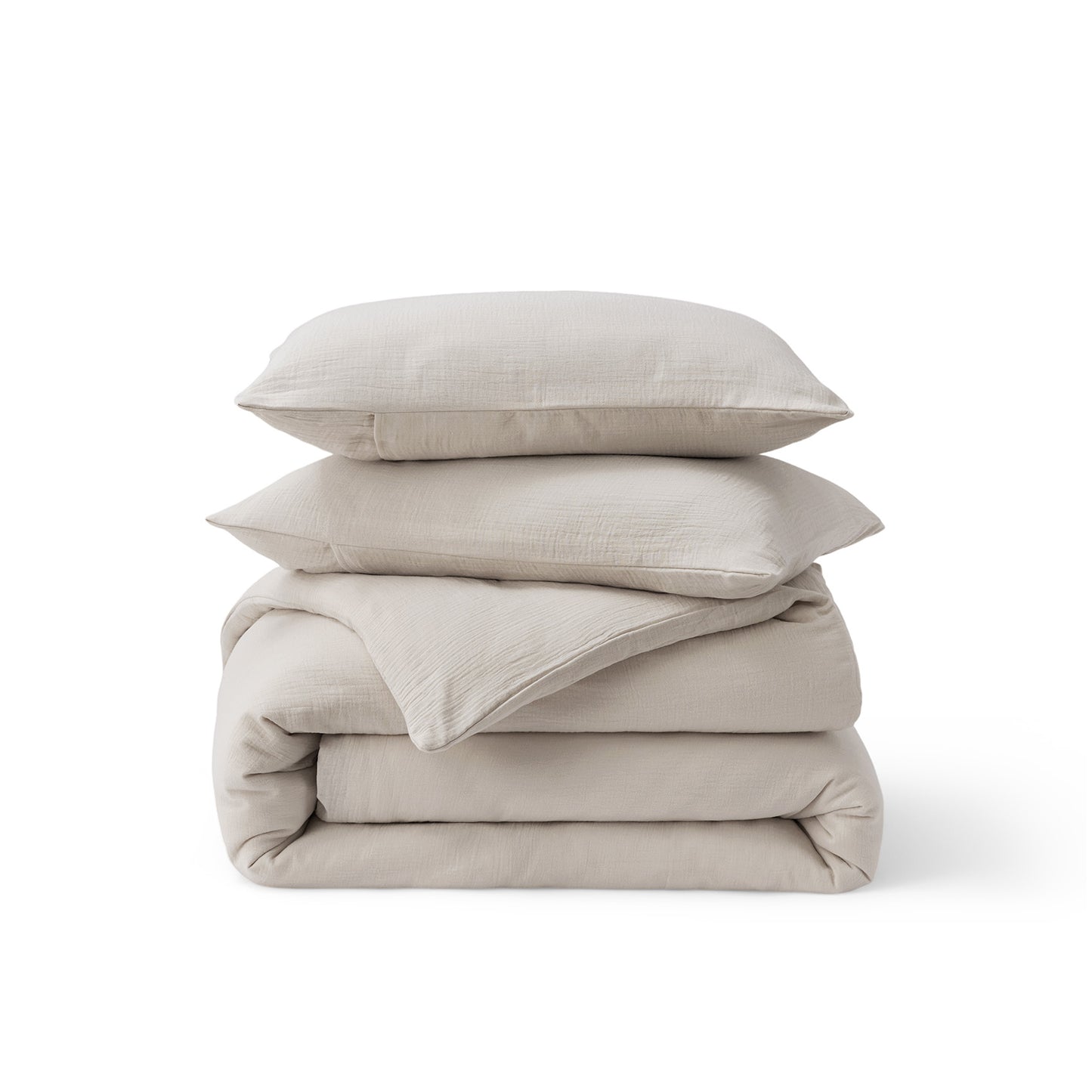 Rayon From Bamboo Cotton Muslin Duvet Cover Set