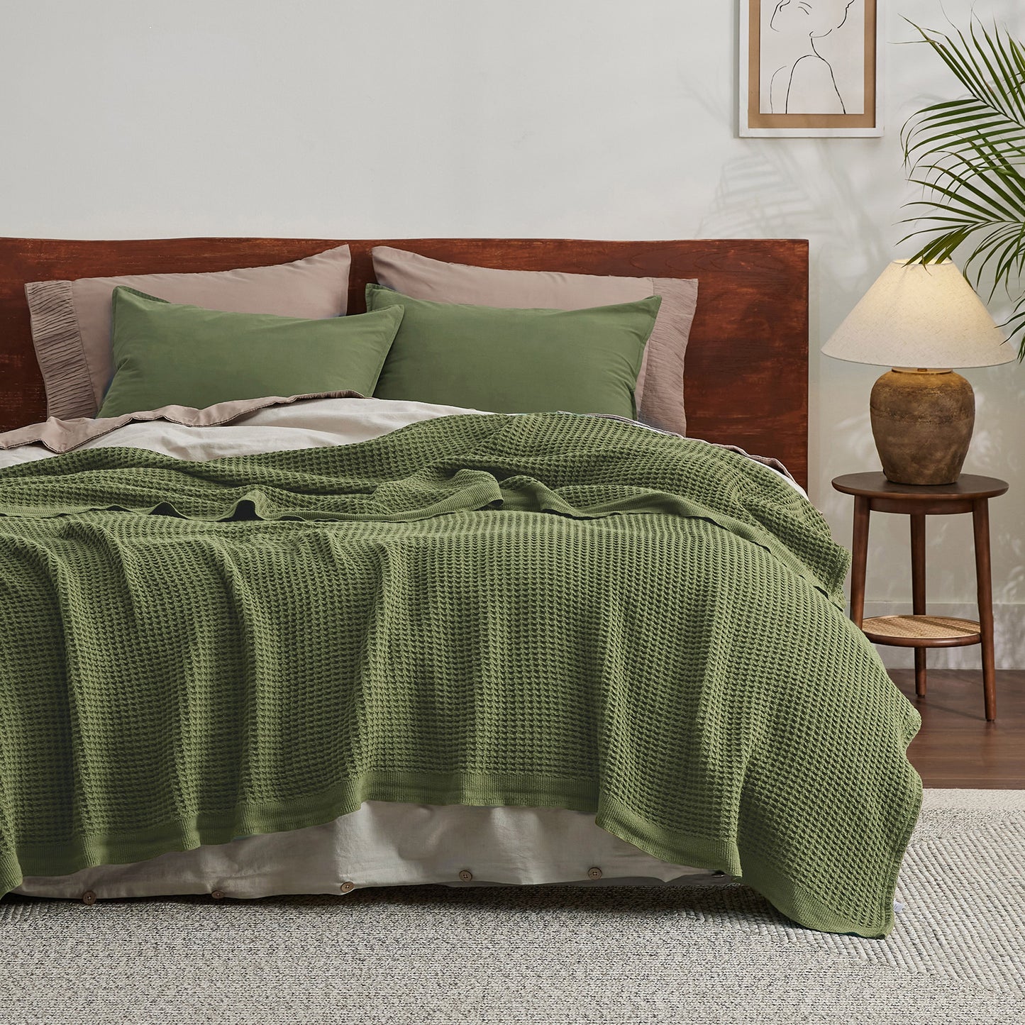 GentleSoft™ Cotton Waffle Weave Blanket
