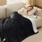 Solid Flannel Heated Blanket