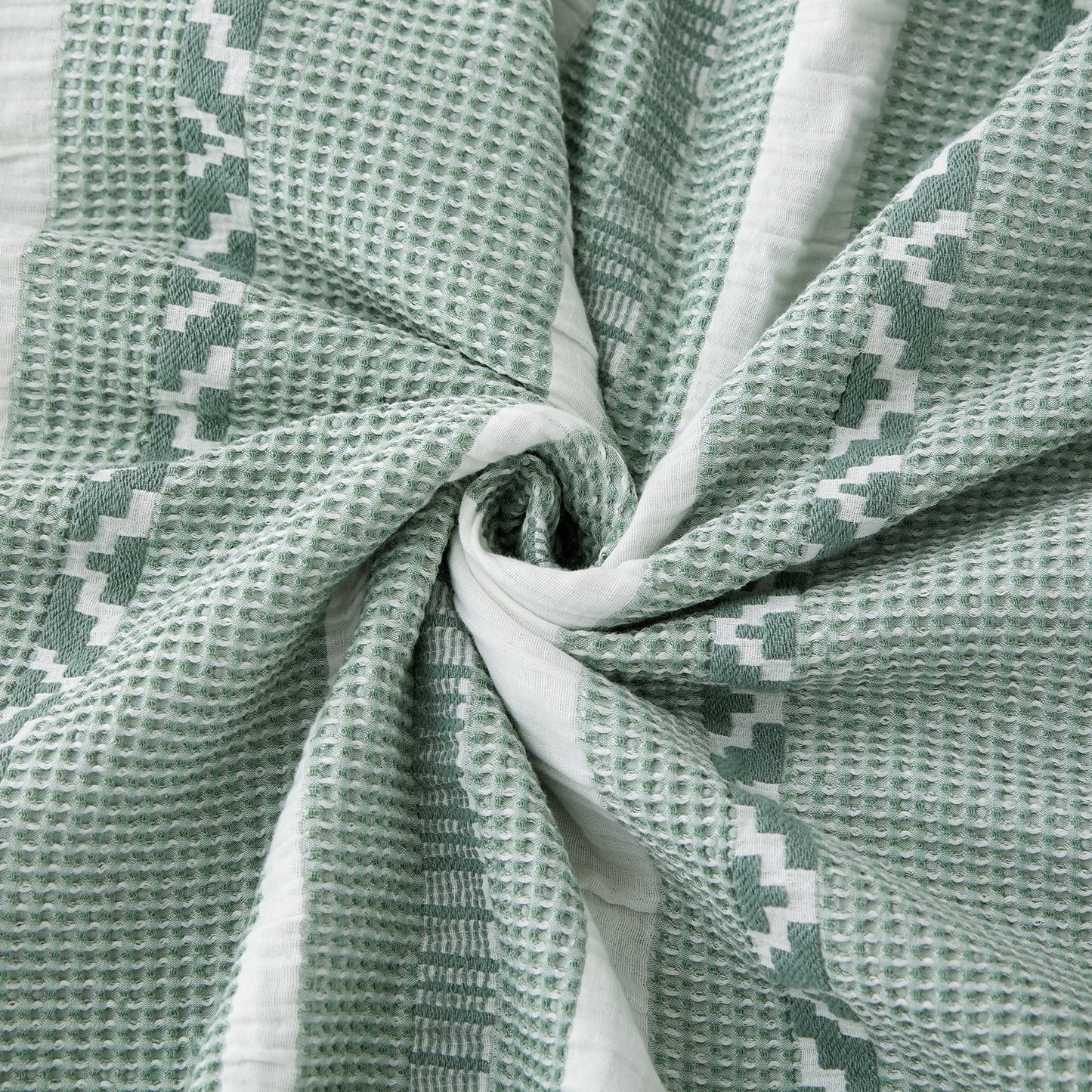 GentleSoft® Cotton Boho Waffle Weave Duvet Cover Set