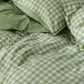 GentleSoft® Gingham Washed Cotton Duvet Cover Set