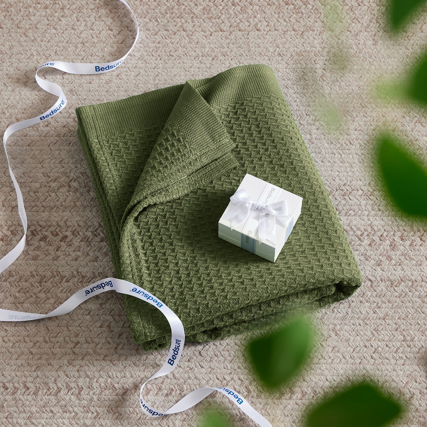 GentleSoft™ Cotton Waffle Weave Blanket
