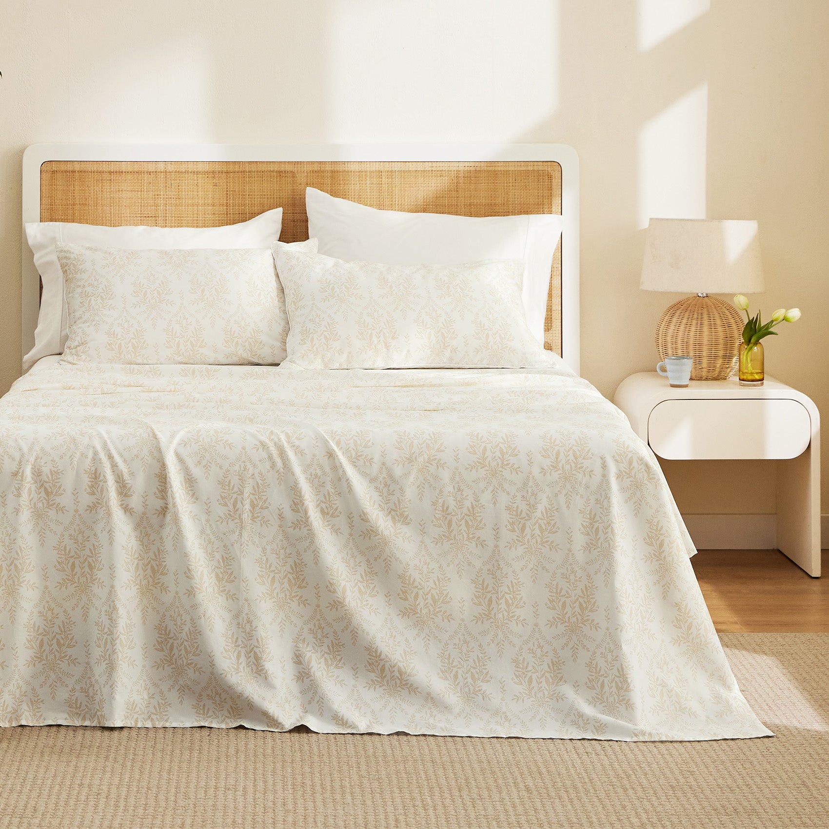 100% Cotton Floral Print Sheet Set