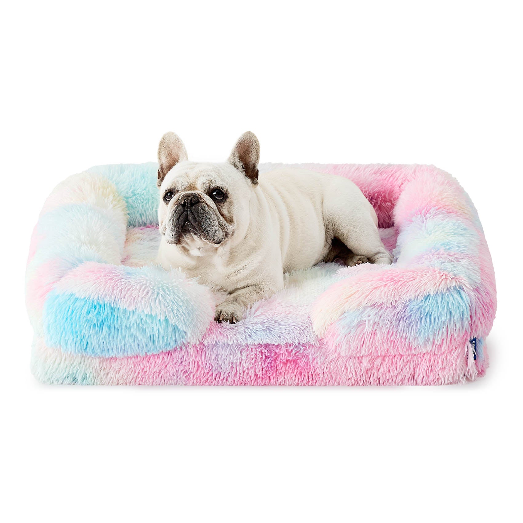 Orthopedic Long Faux Fur Flannel Dog Sofa