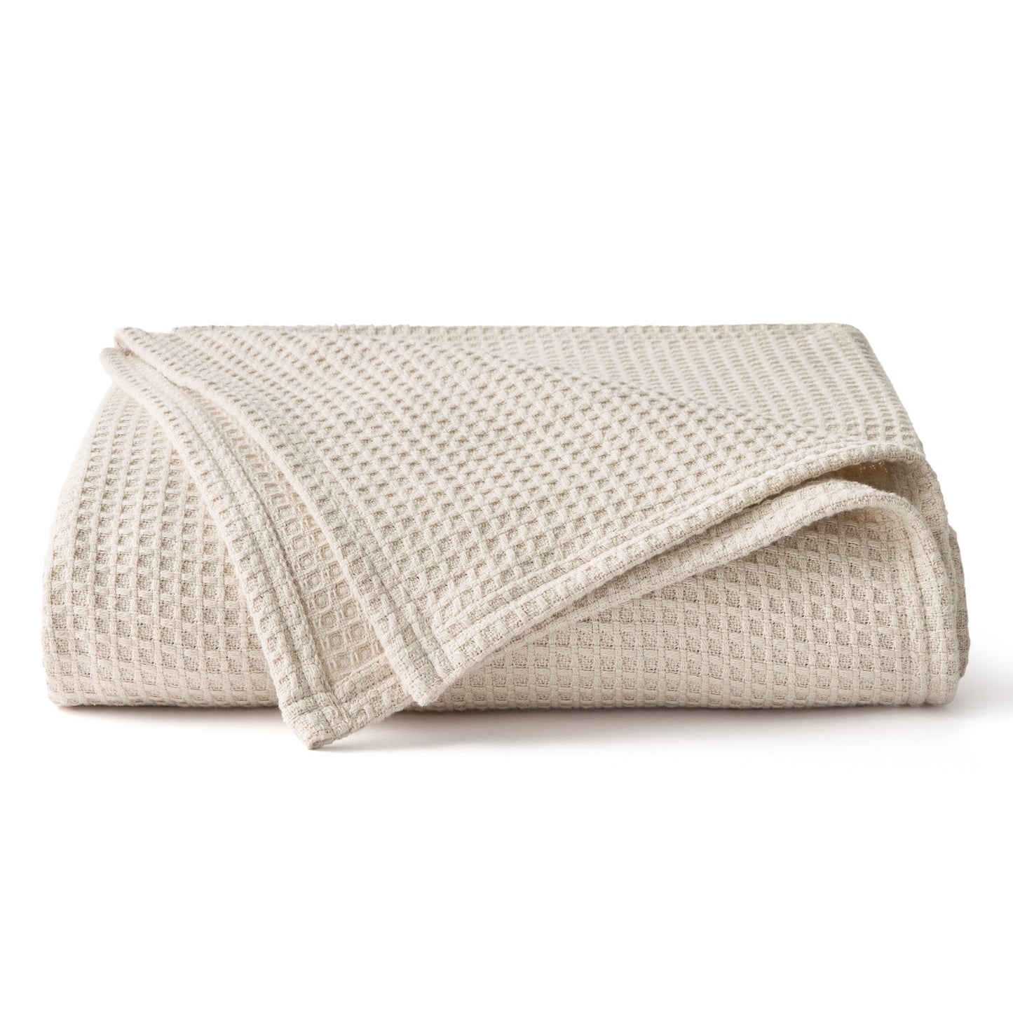Pure Cutton Baske Weave Blanket