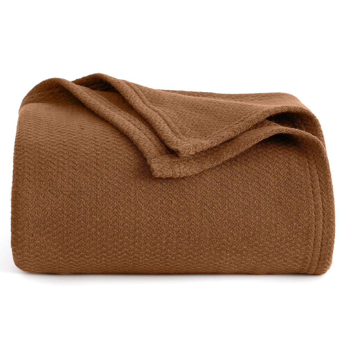 100% Cotton Herringbone Woven Blanket