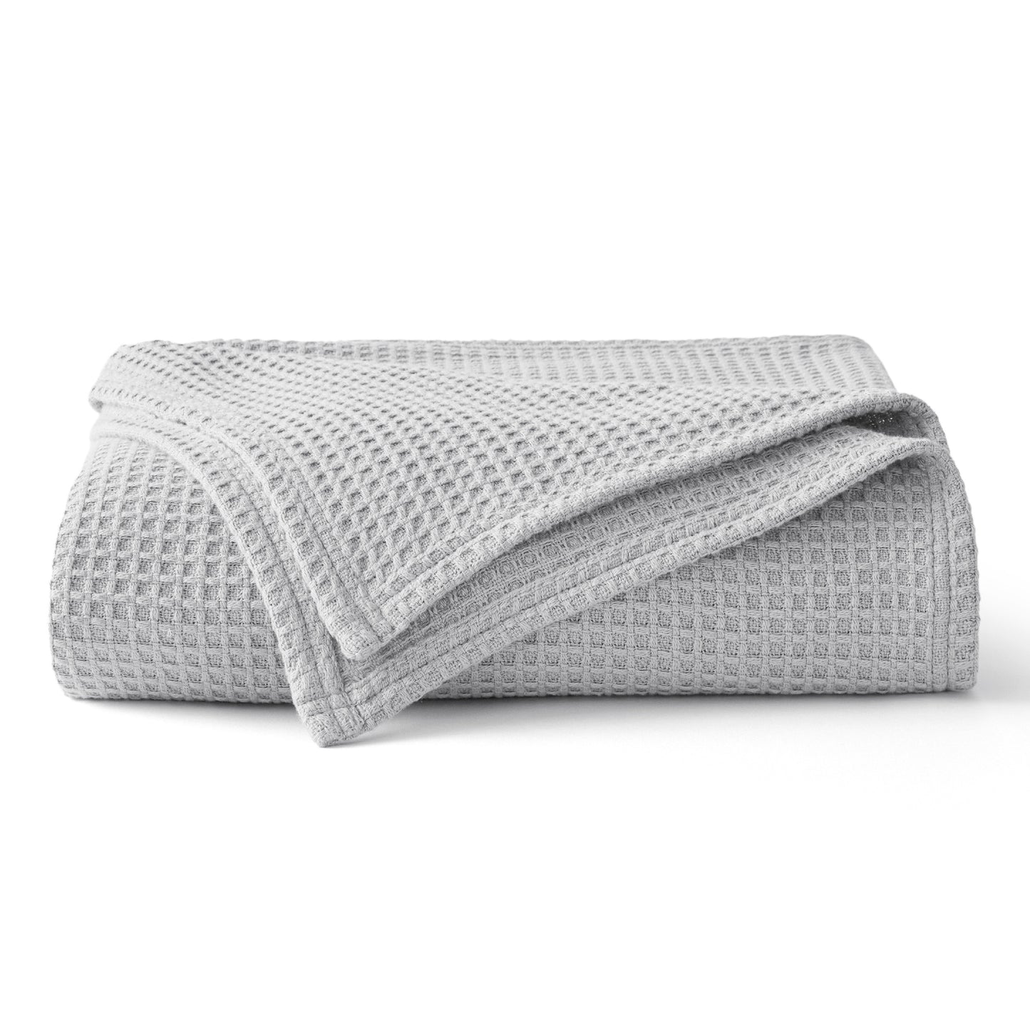 Pure Cutton Baske Weave Blanket