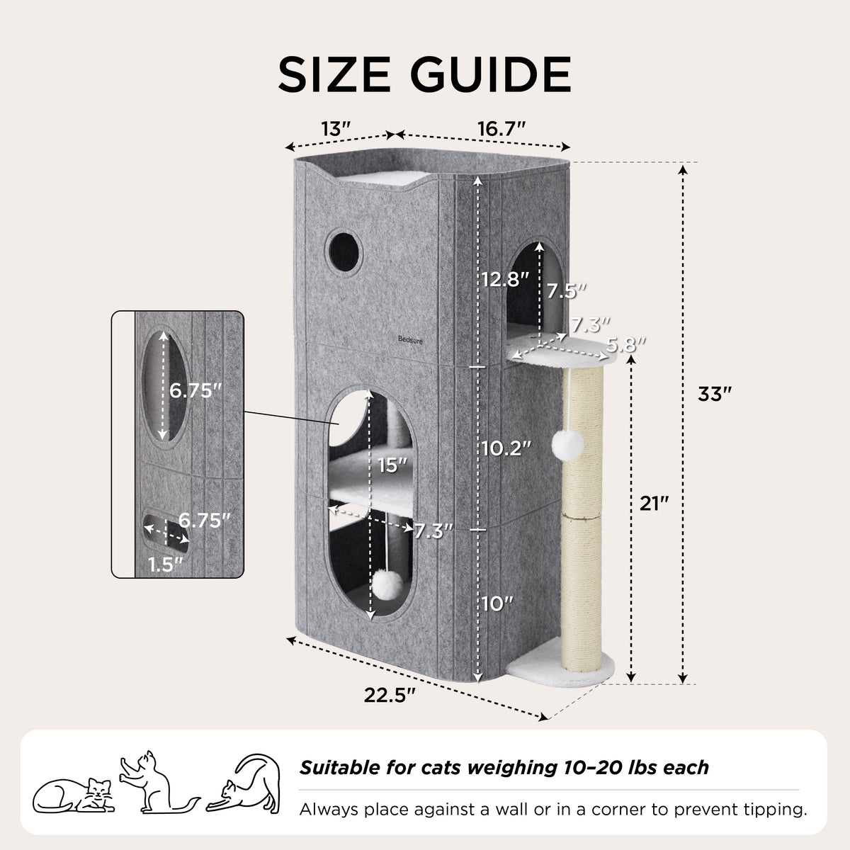 Cat Beds for Indoor Pet Cat House