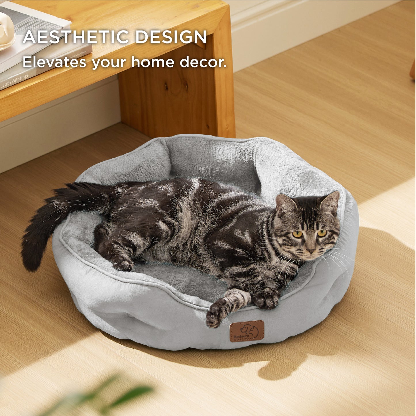 Solid Round Pet Bed