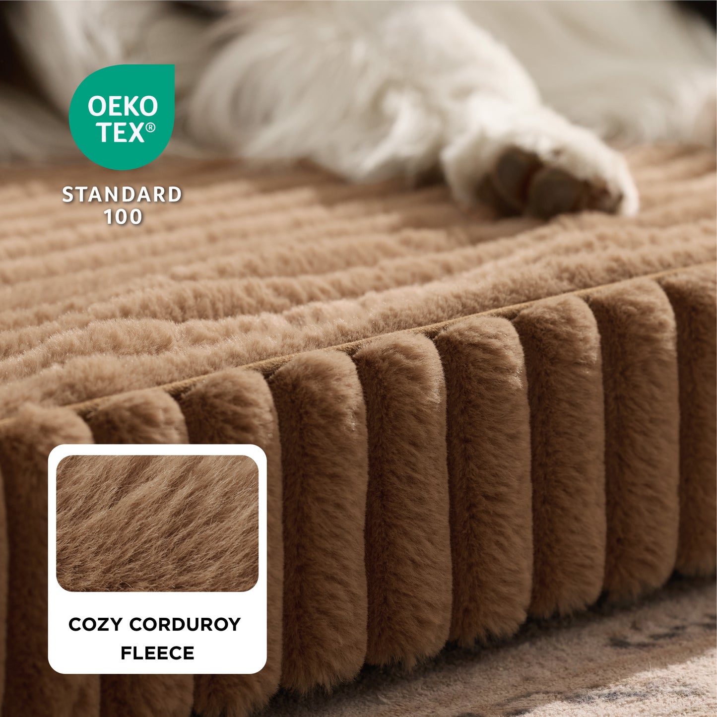 Corduroy Fleece Pet Sofa