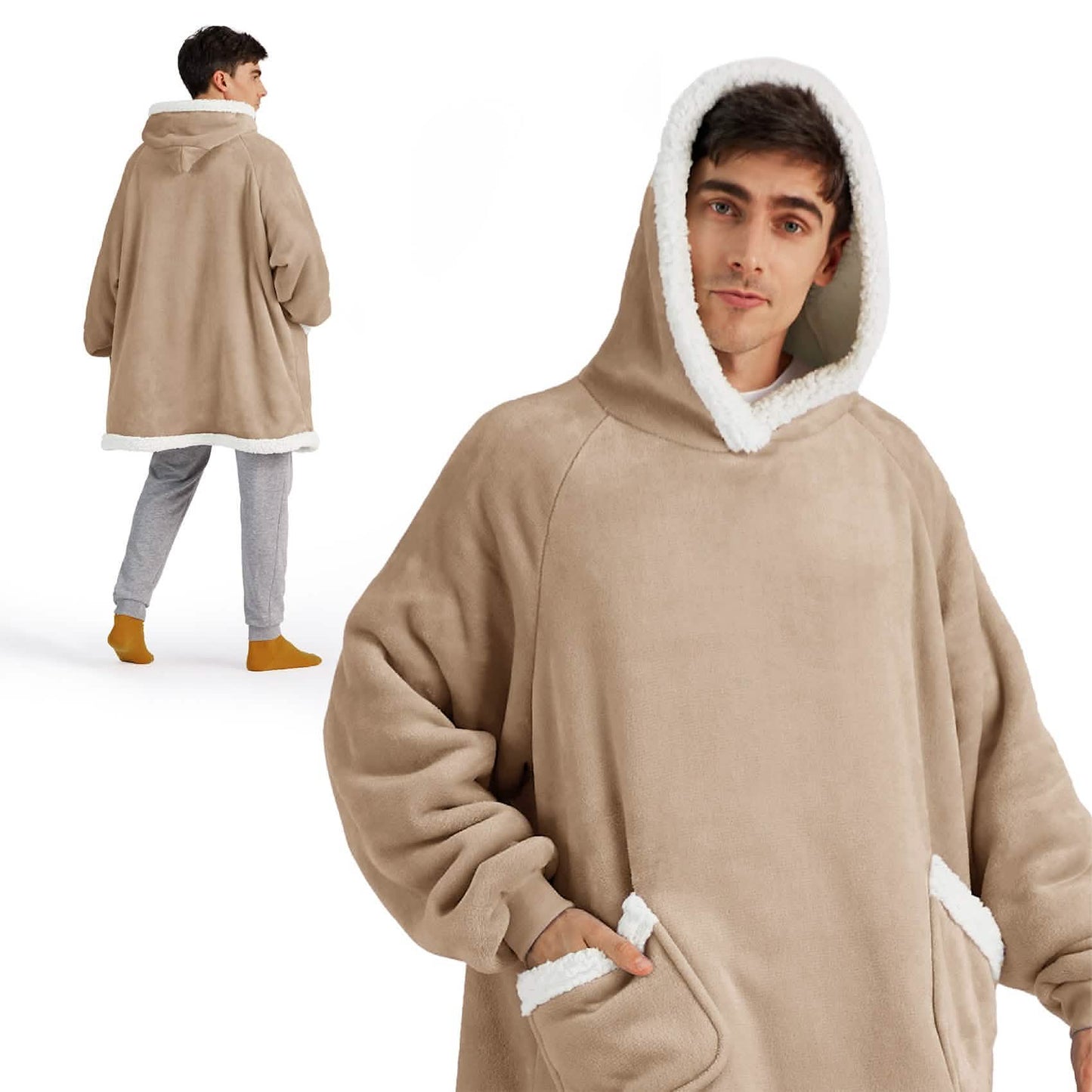 Sherpa Fleece Wearable Blanket