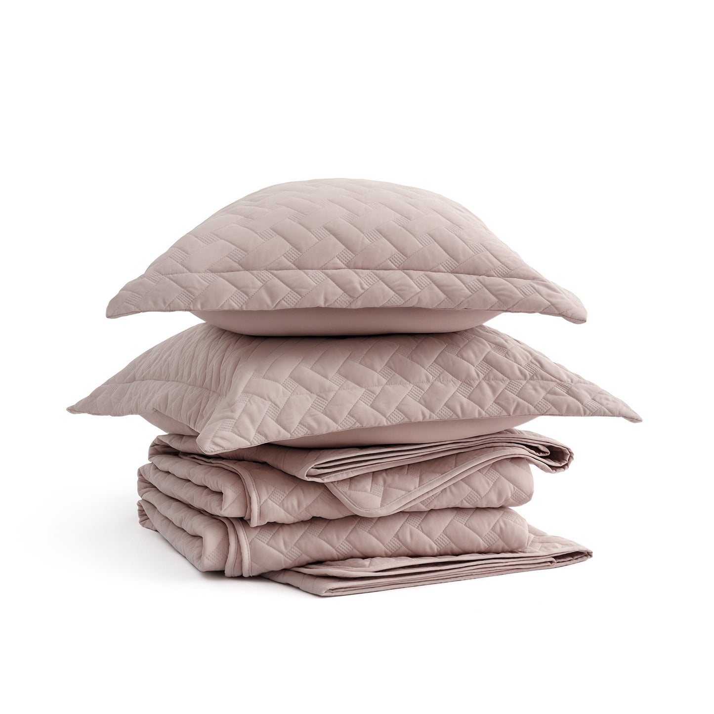 GentleSoft™ Basket-weave Quilt Set
