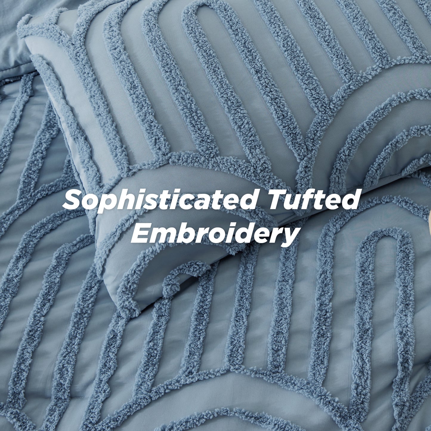 Fluffy Arch Tufted Comforter Set