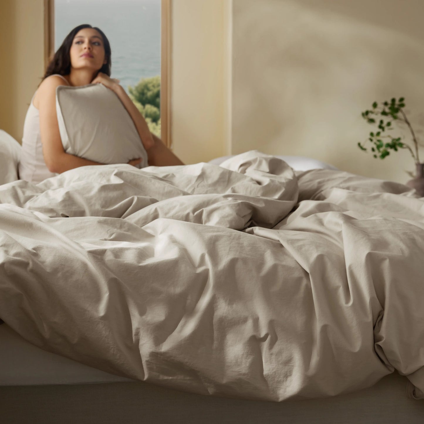 GentleSoft™  Slub Cotton Duvet Cover Set