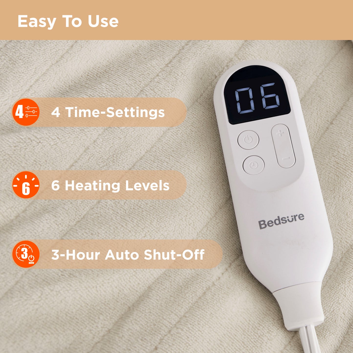 GentleSoft® Full-body Sherpa Fleece Wearable Heated Blanket