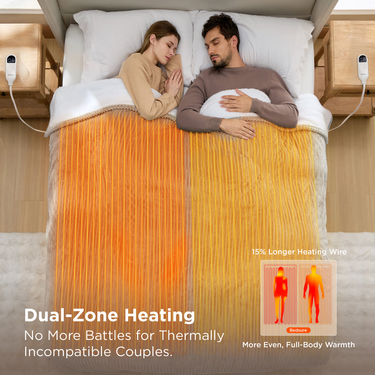 Ribbed Heated Blanket