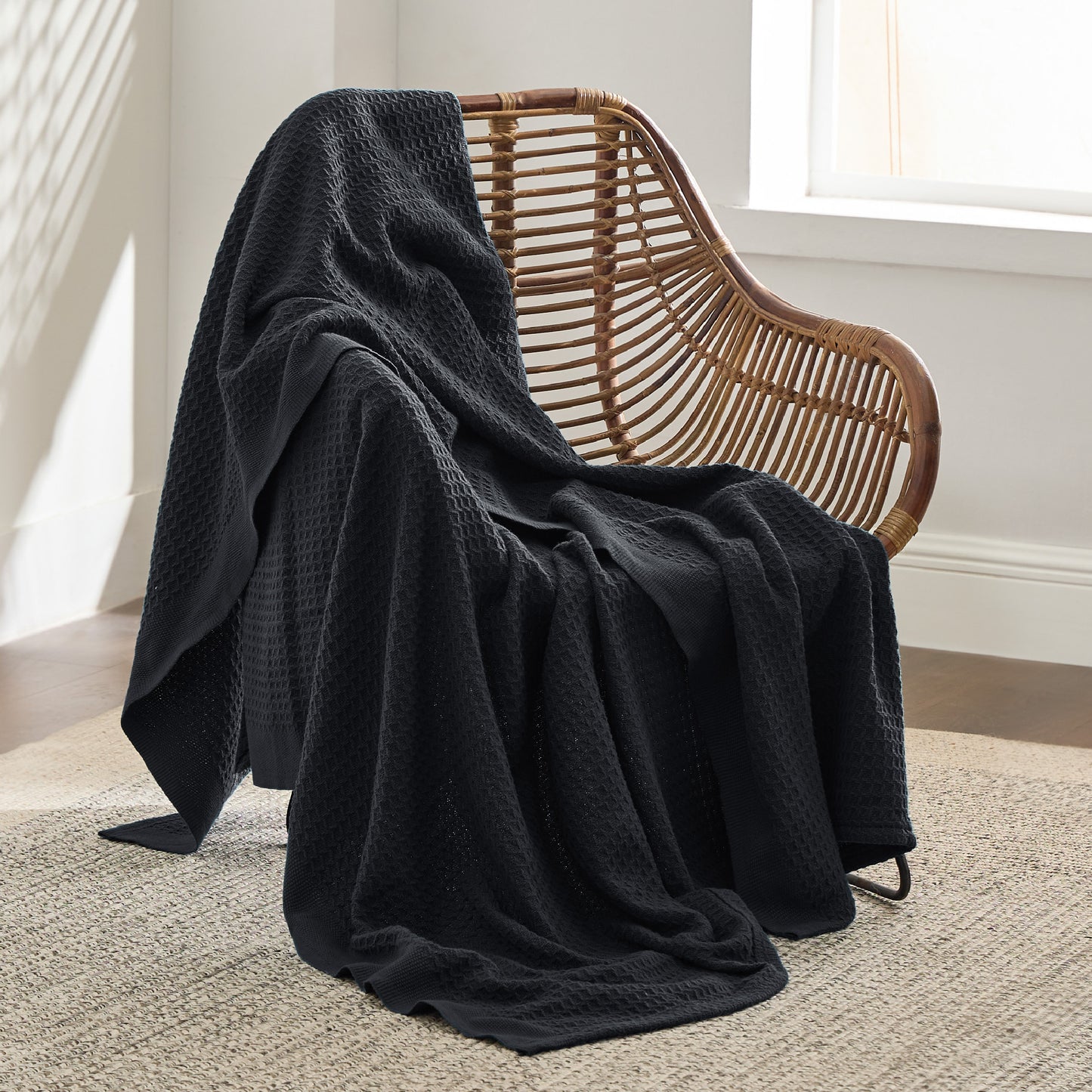 Cotton Waffle Weave Blanket