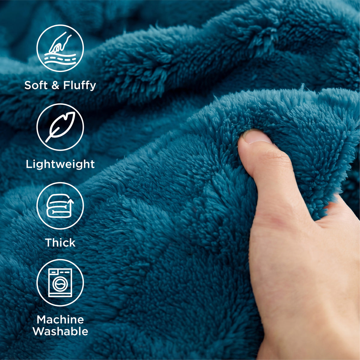 Jacquard Shaggy Sherpa Blanket