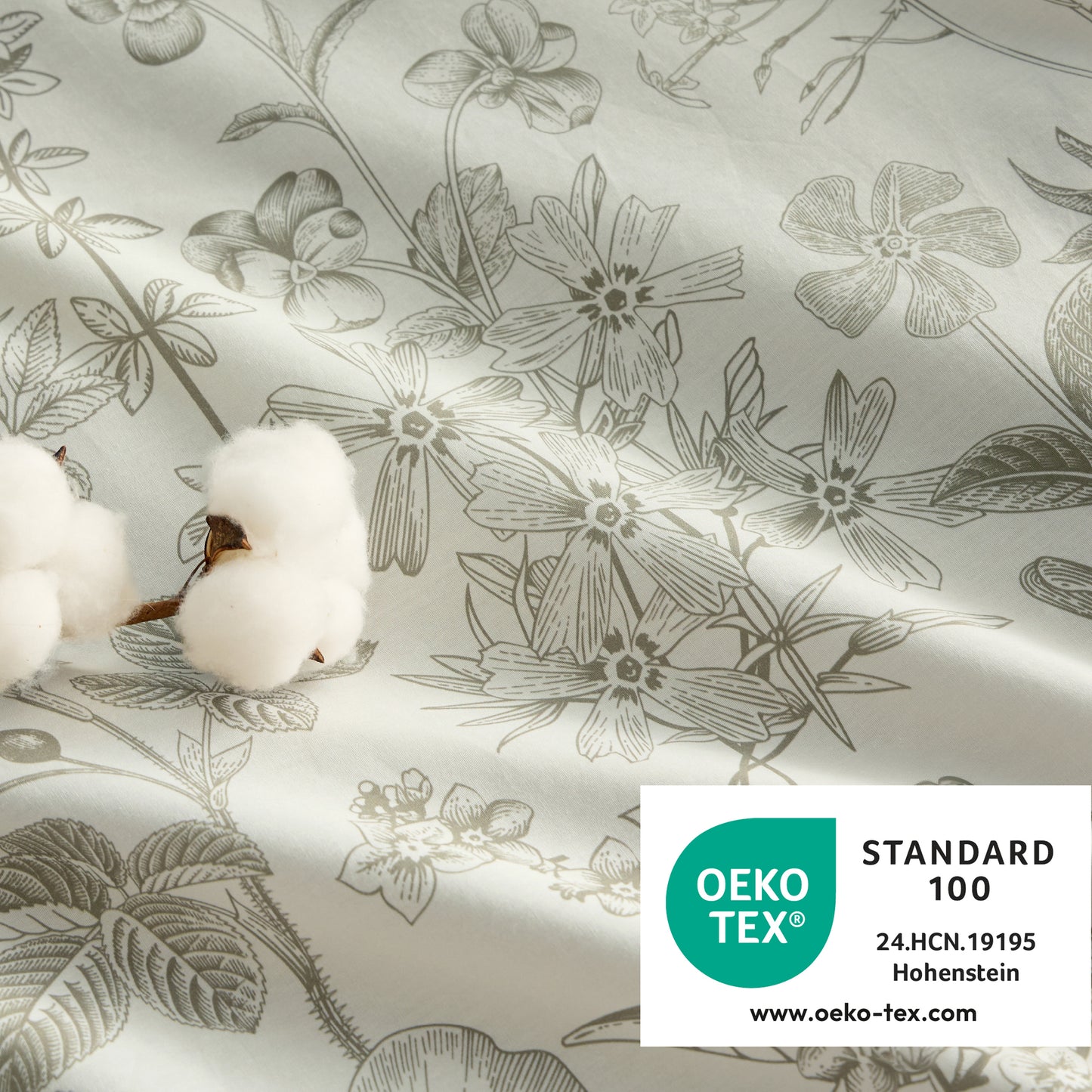 GentleSoft® 100% Cotton Patterned Duvet Cover Set