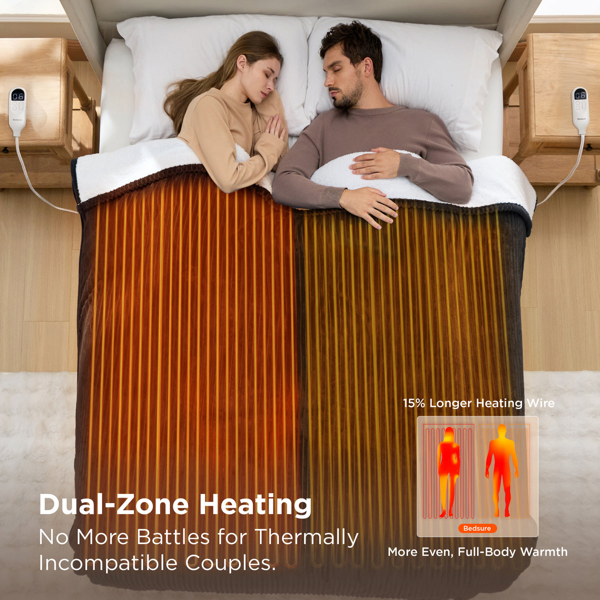 Ribbed Heated Blanket