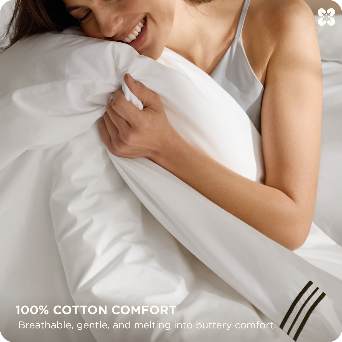 GentleSoft® Cotton Embroidered Hotel Duvet Cover Set