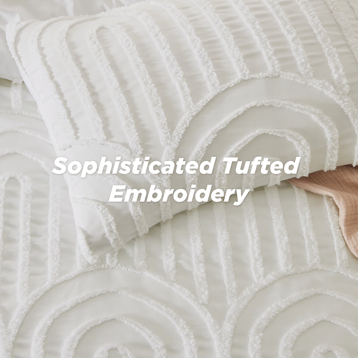 Fluffy Arch Tufted Comforter Set