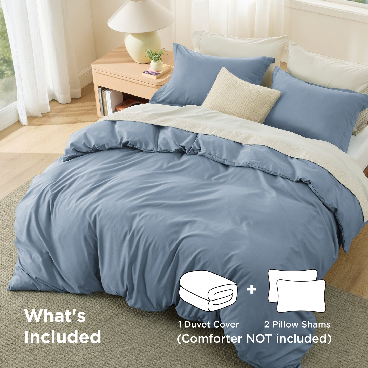 Brushed Microfiber Duvet Cover Set