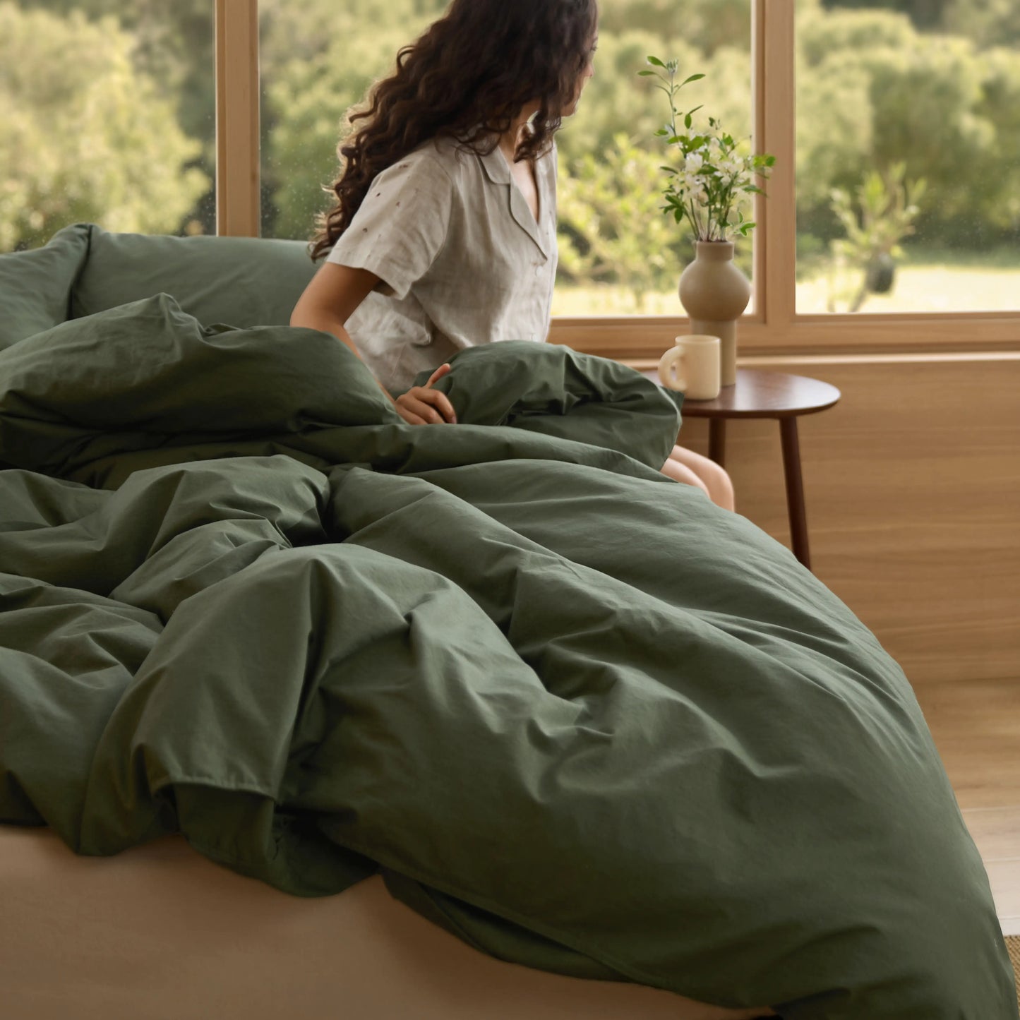 GentleSoft™  Slub Cotton Duvet Cover Set