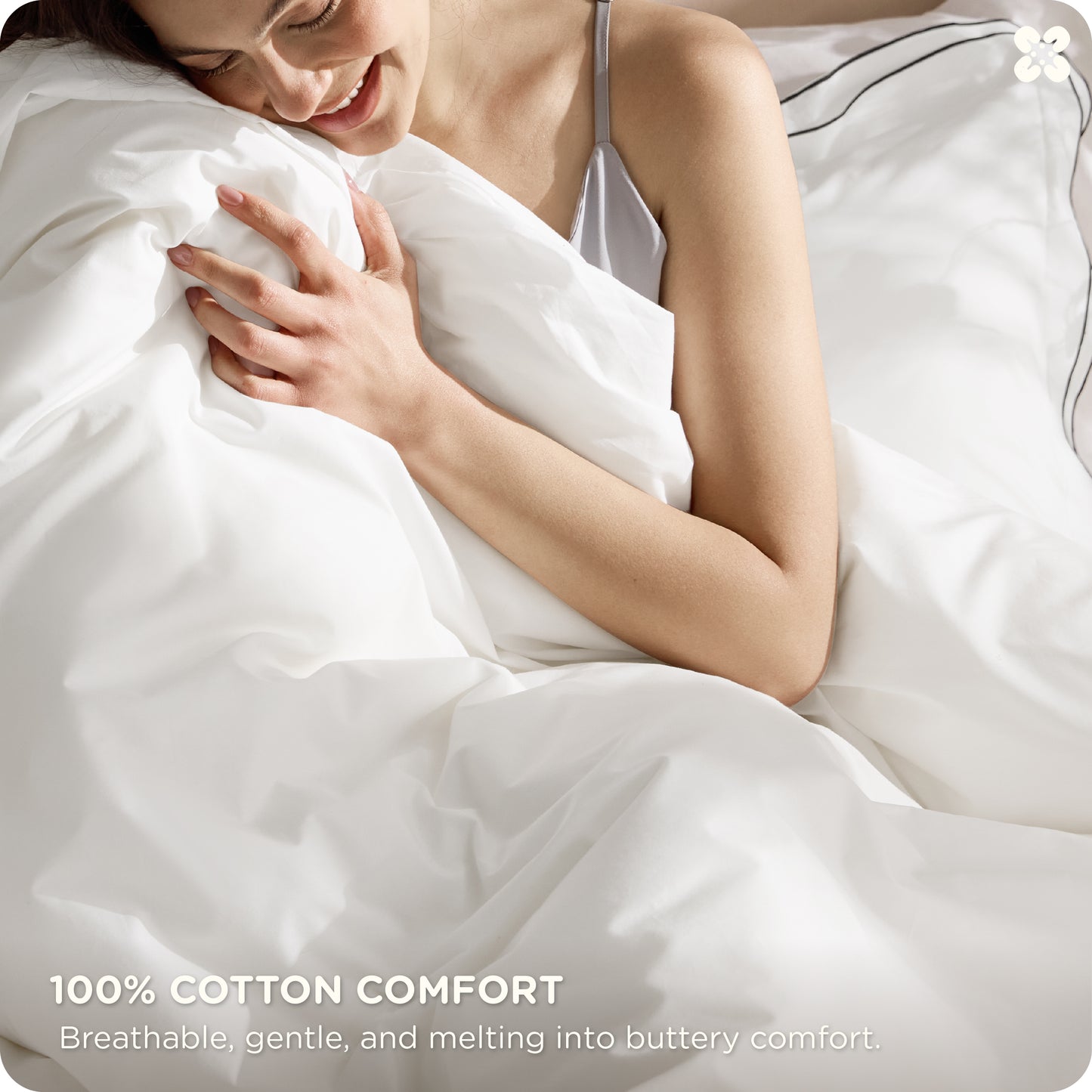 GentleSoft® Cotton Embroidered Hotel Duvet Cover Set