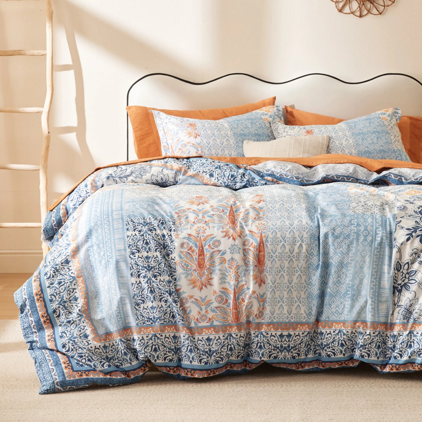 PureWoven™ 100% Cotton Patterned Duvet Cover Set