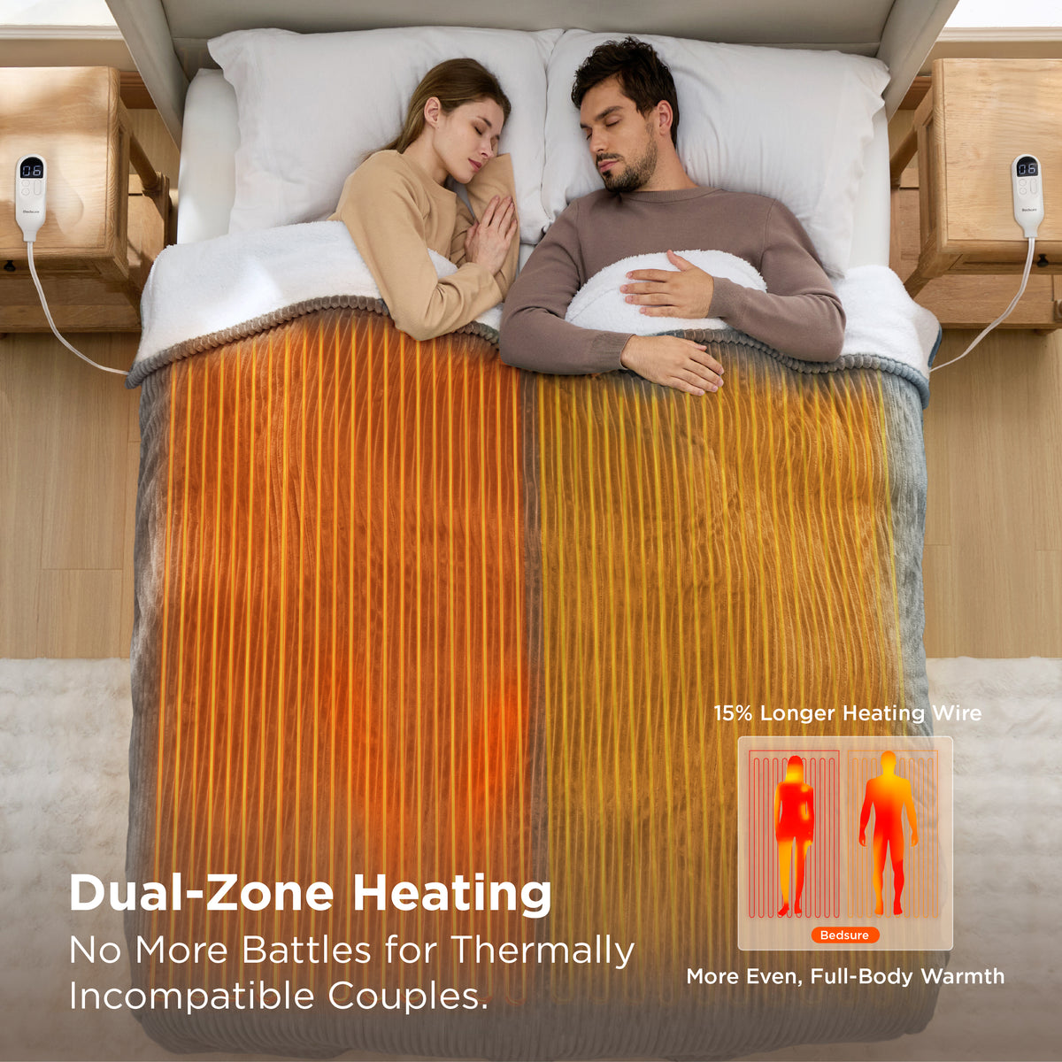 Ribbed Heated Blanket