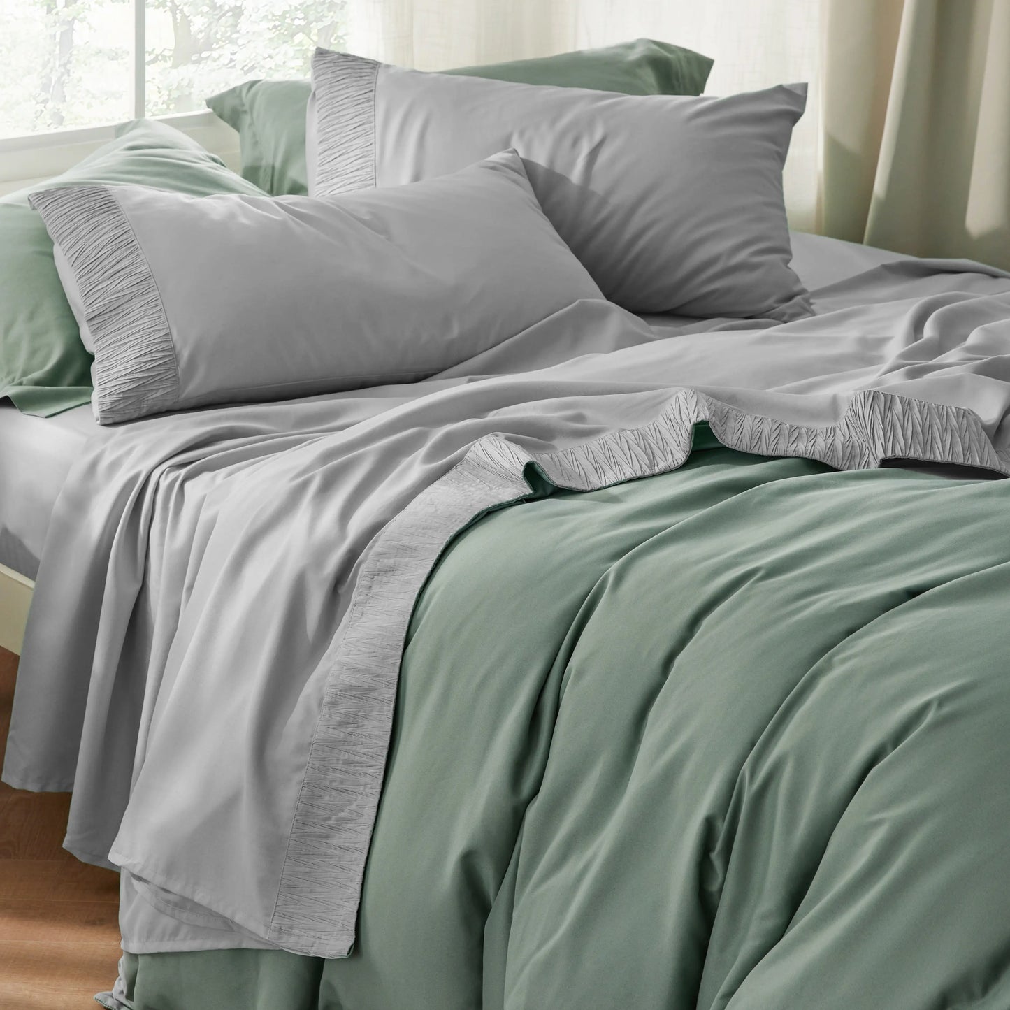 Ruched Sheet Set