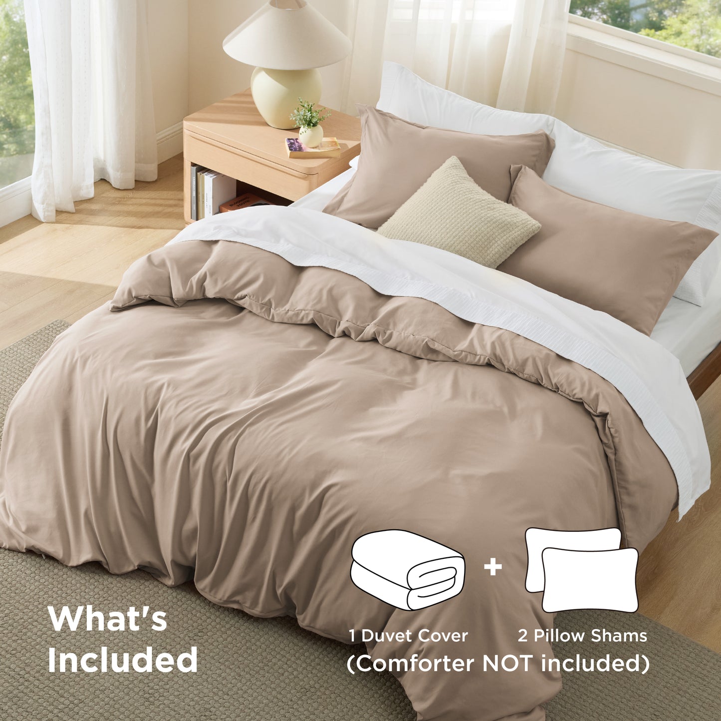Brushed Microfiber Duvet Cover Set