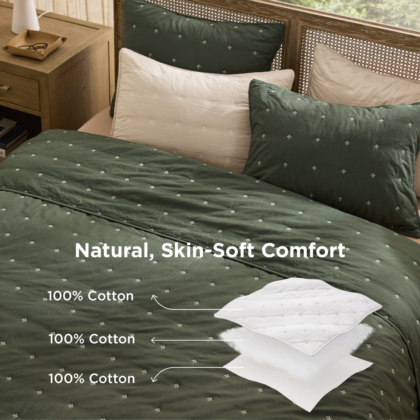 Cotton Clover Quilt Set