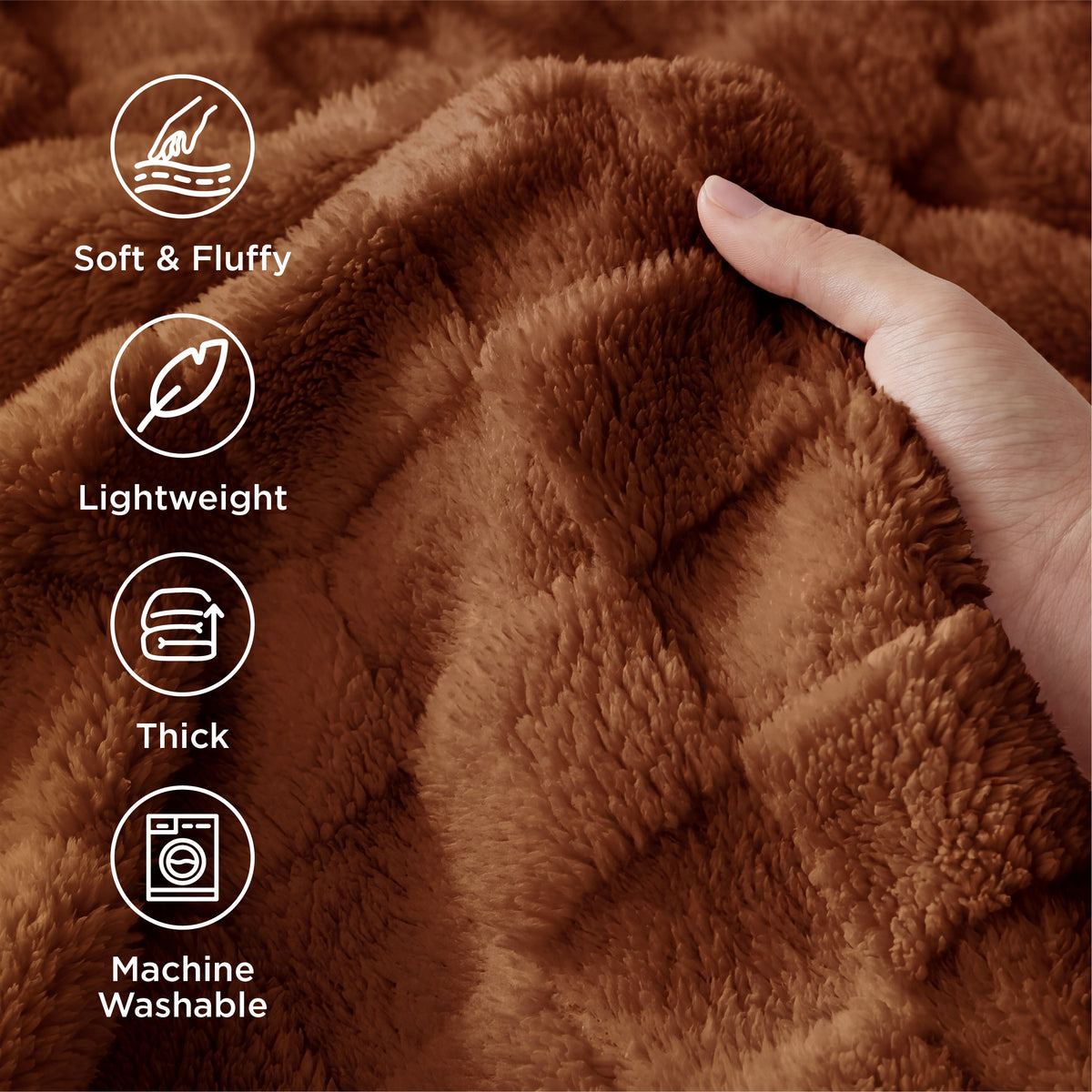 Jacquard Shaggy Sherpa Blanket