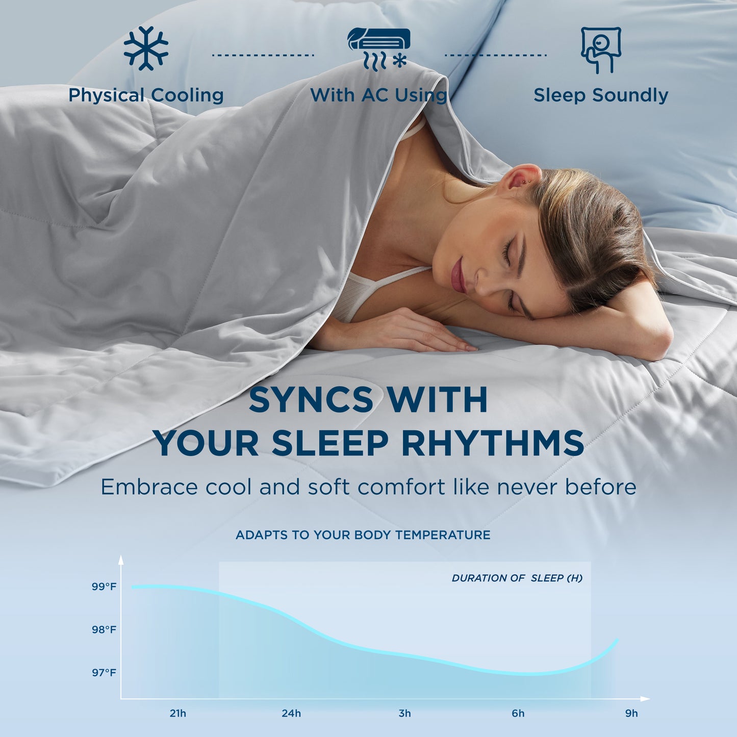 Nylon Cooling Comforter