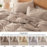 Cotton Linen Hybrid Duvet Cover Set