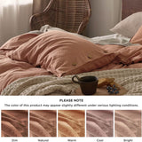 Cotton Linen Hybrid Duvet Cover Set
