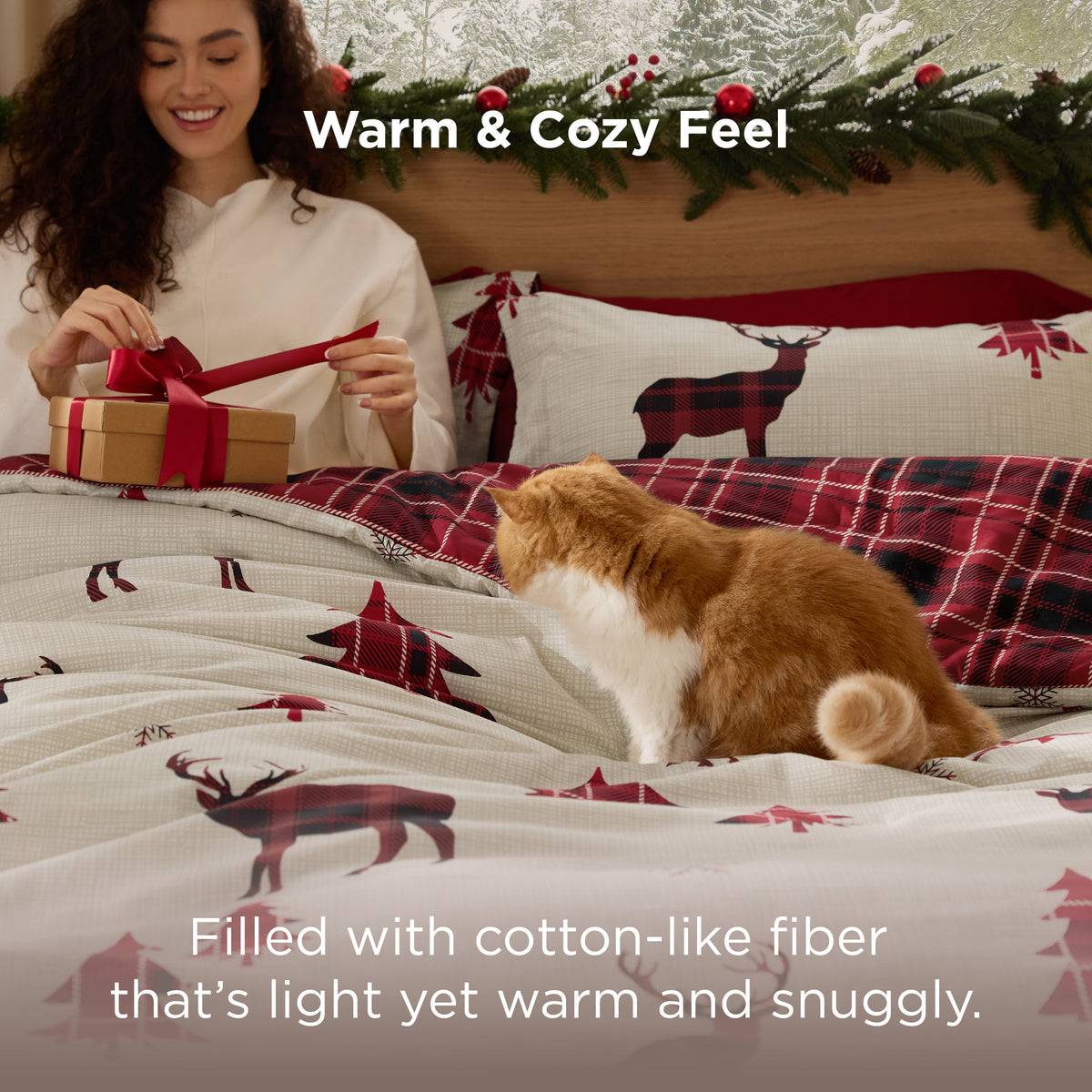 Christmas Plaid Comforter Set
