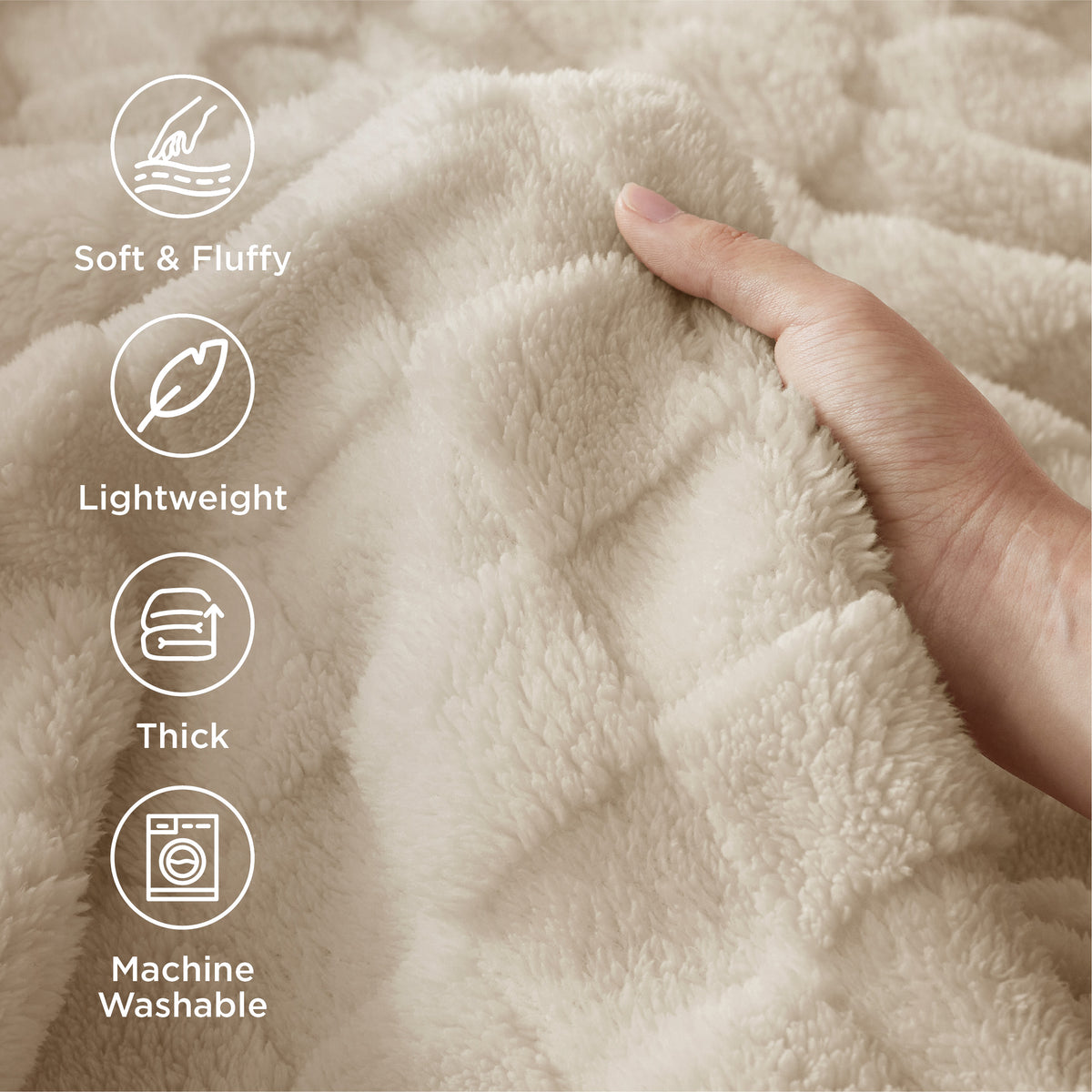 Jacquard Shaggy Sherpa Blanket