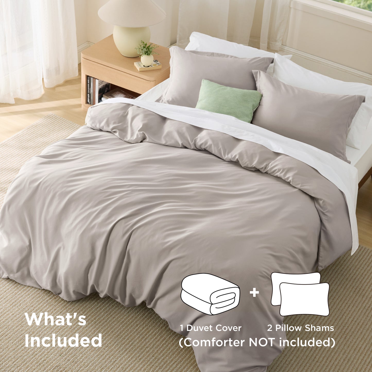 Brushed Microfiber Duvet Cover Set