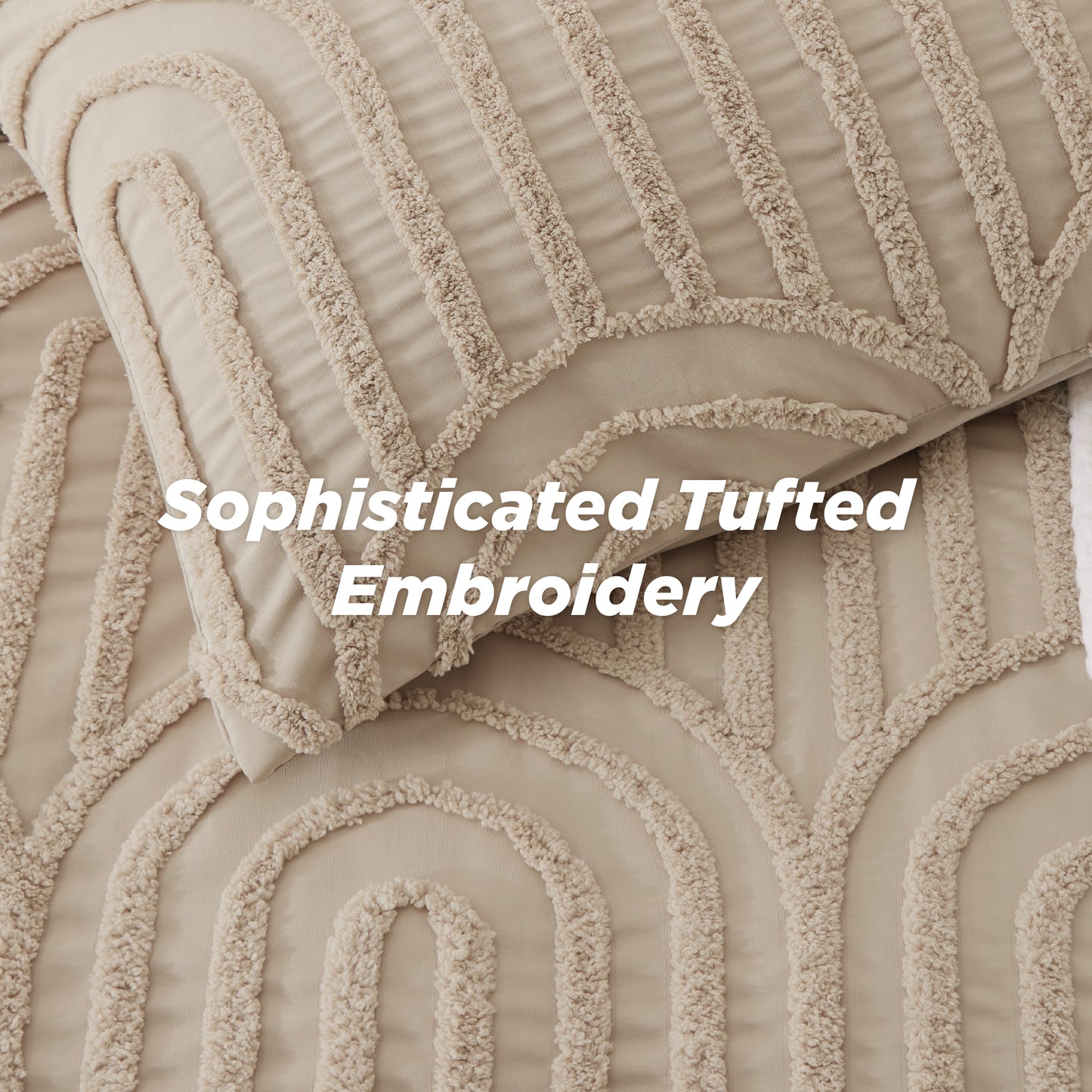 Fluffy Arch Tufted Comforter Set
