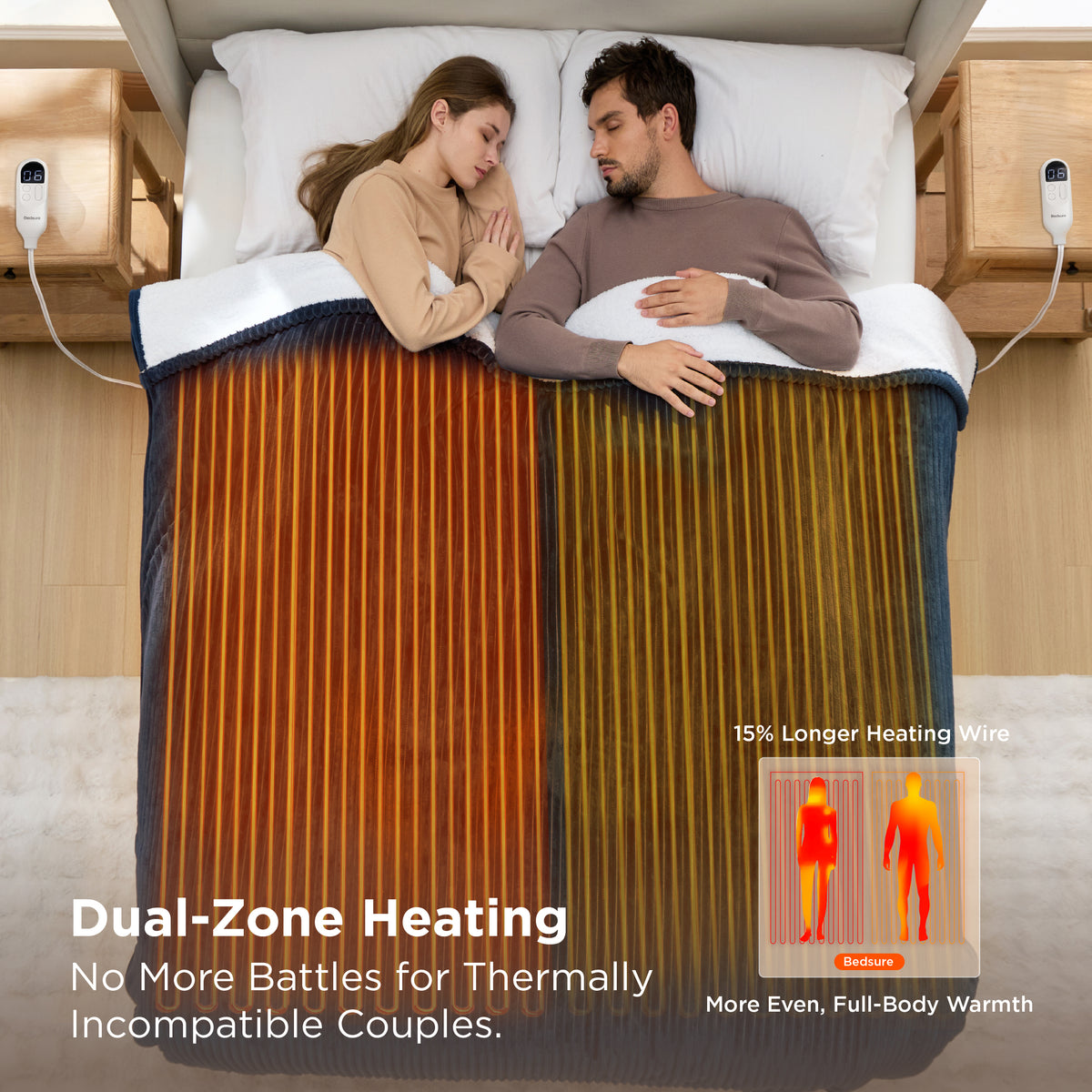 Ribbed Heated Blanket
