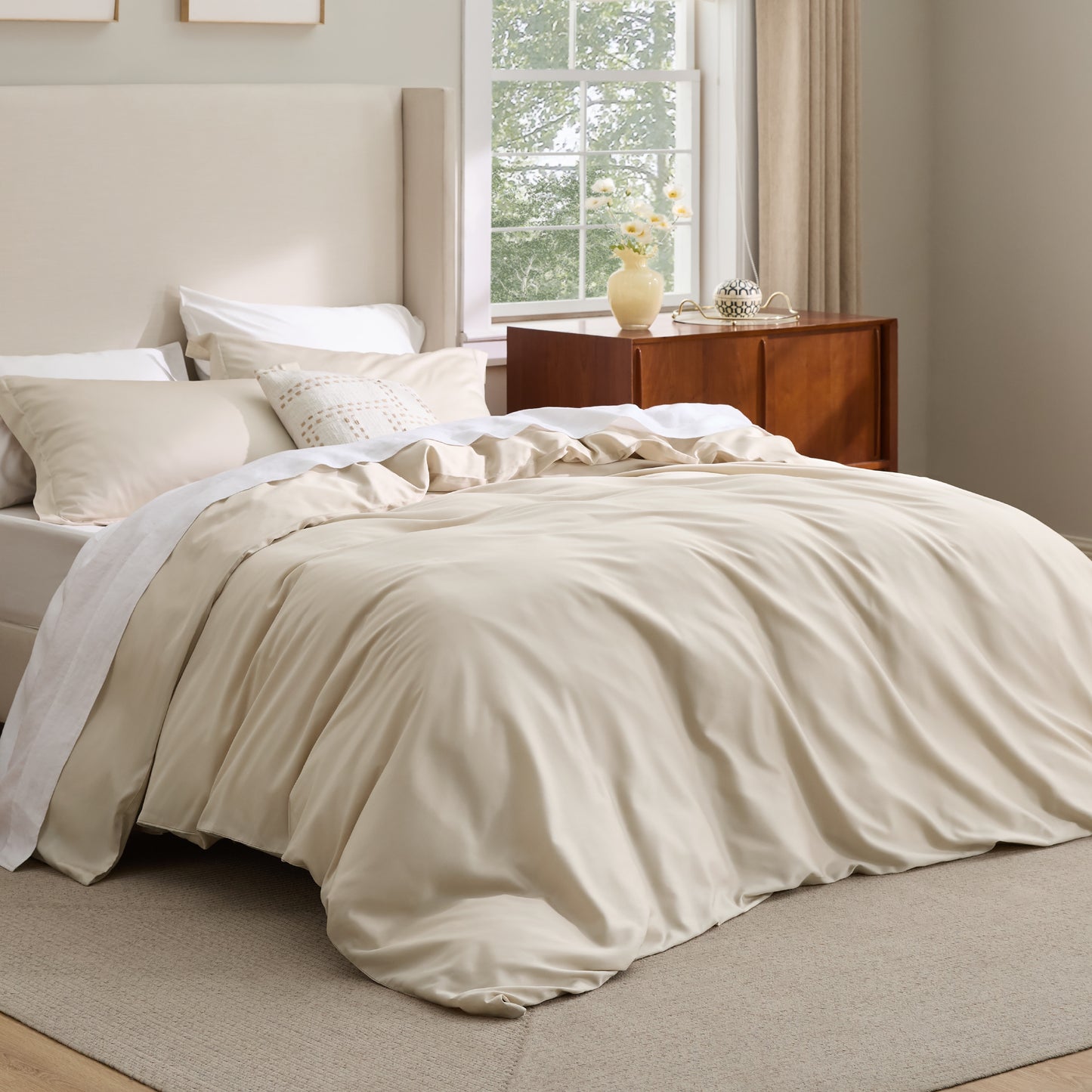 Lyocell Cotton Hybrid Duvet Cover Set