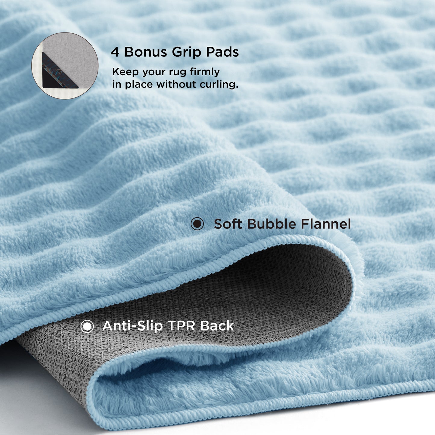 Bubble Flannel Area Rug