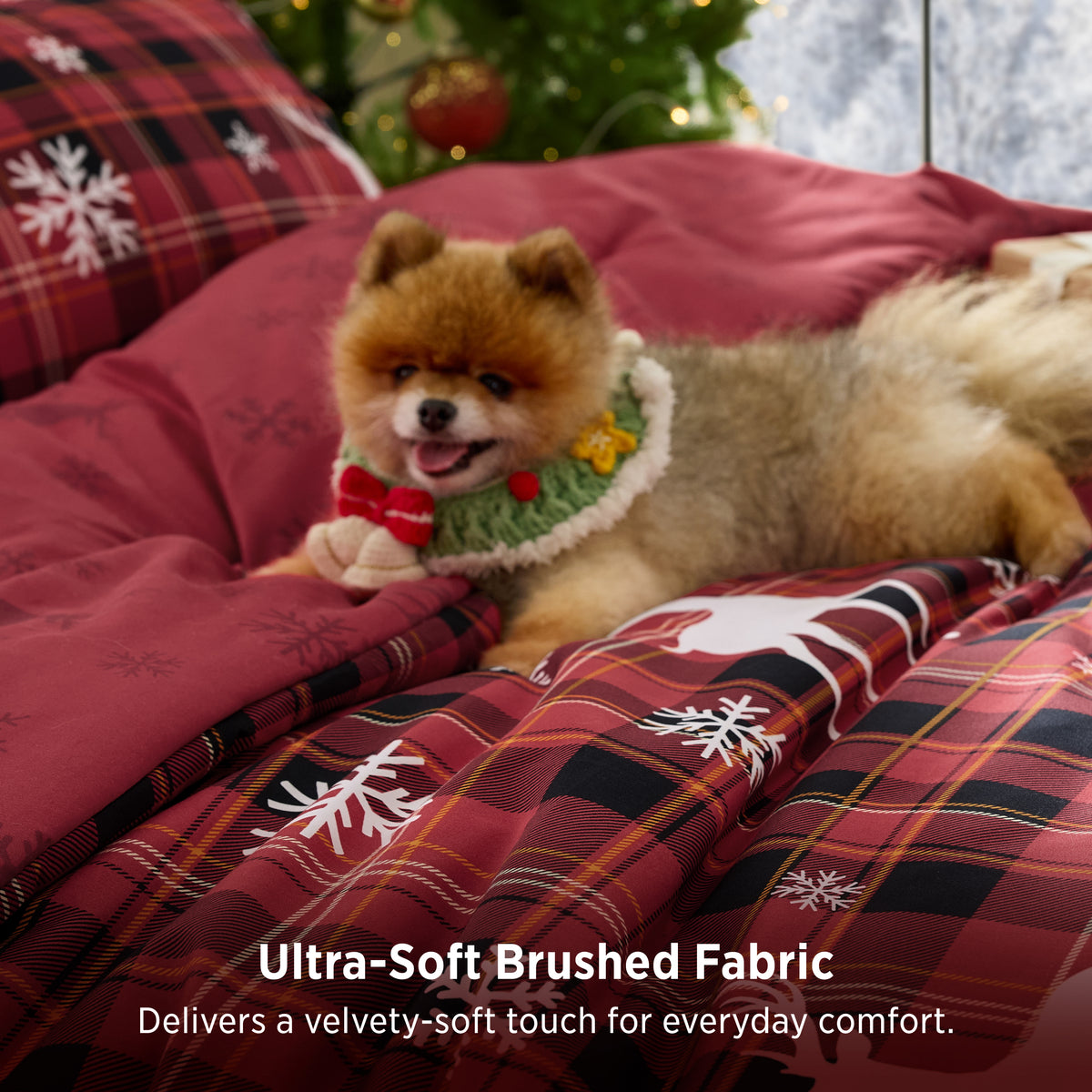 Christmas Plaid Comforter Set