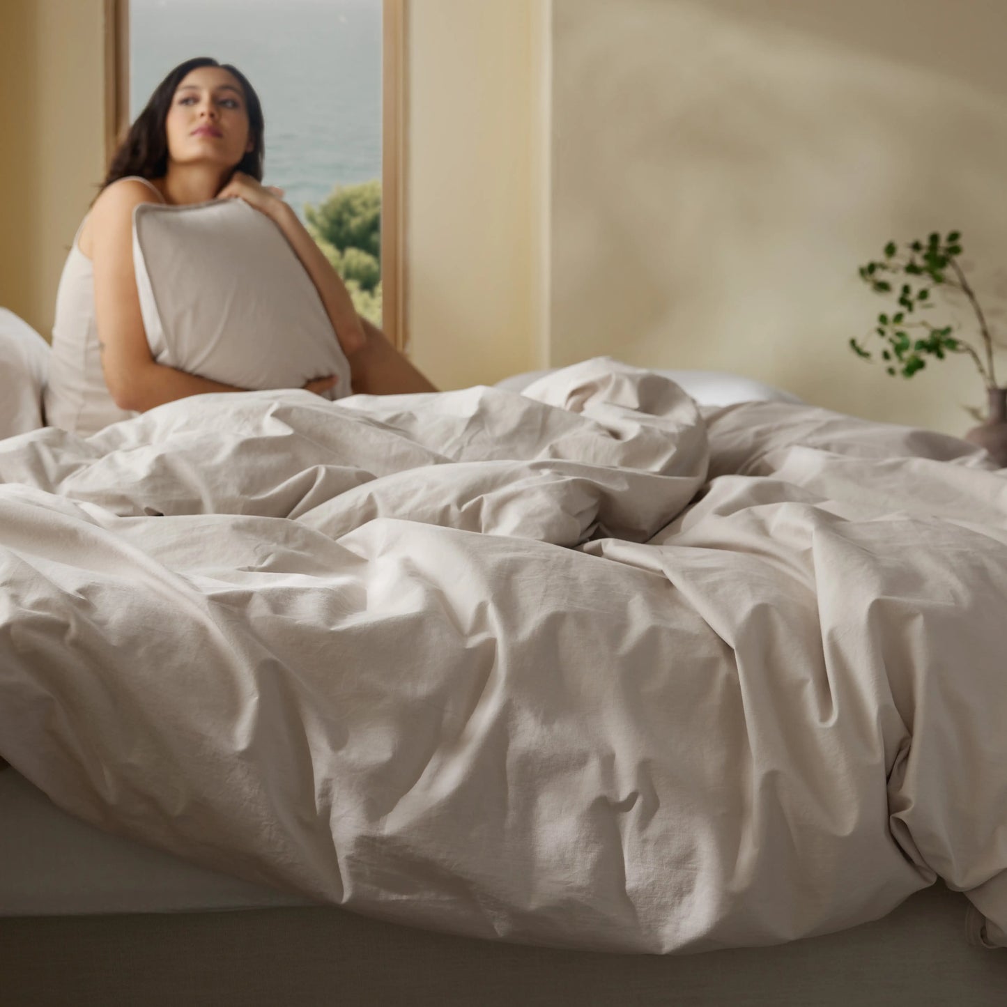 GentleSoft™  Slub Cotton Duvet Cover Set