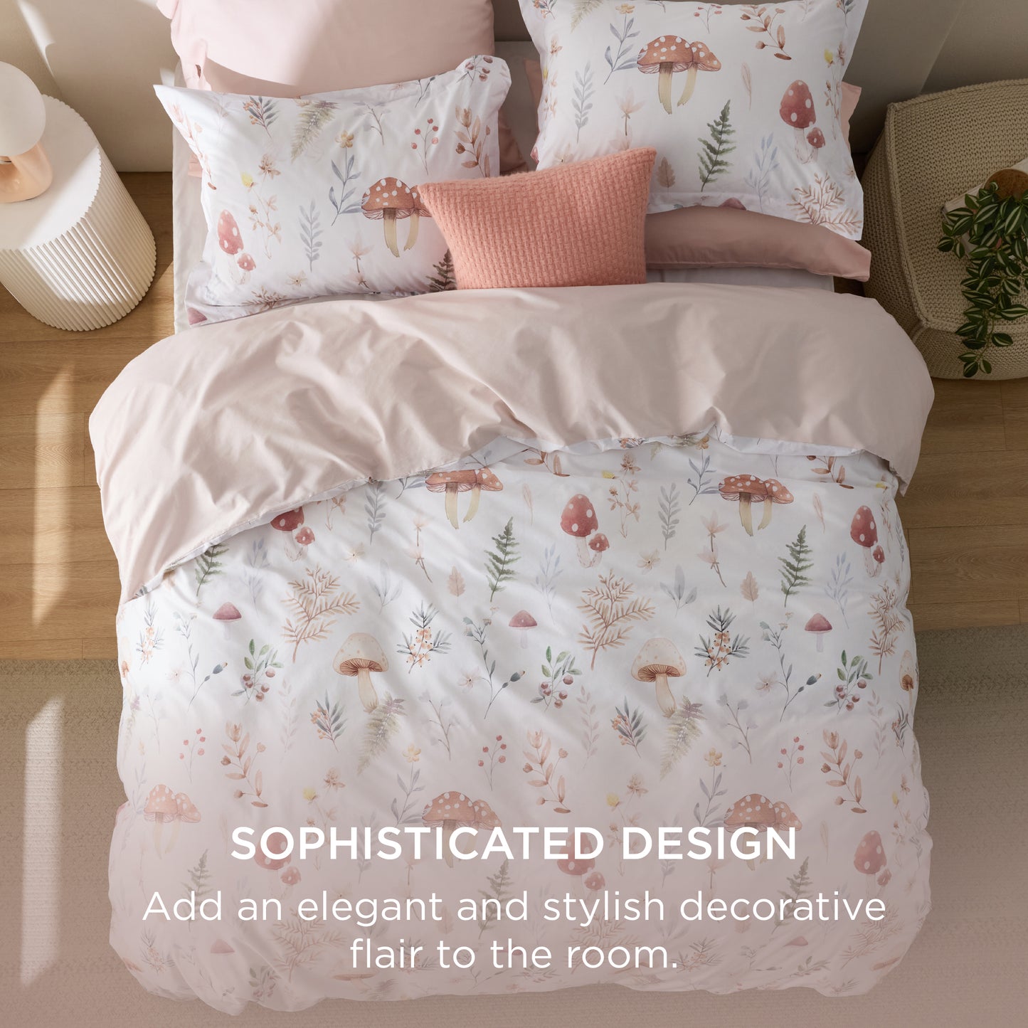 GentleSoft® 100% Cotton Patterned Duvet Cover Set