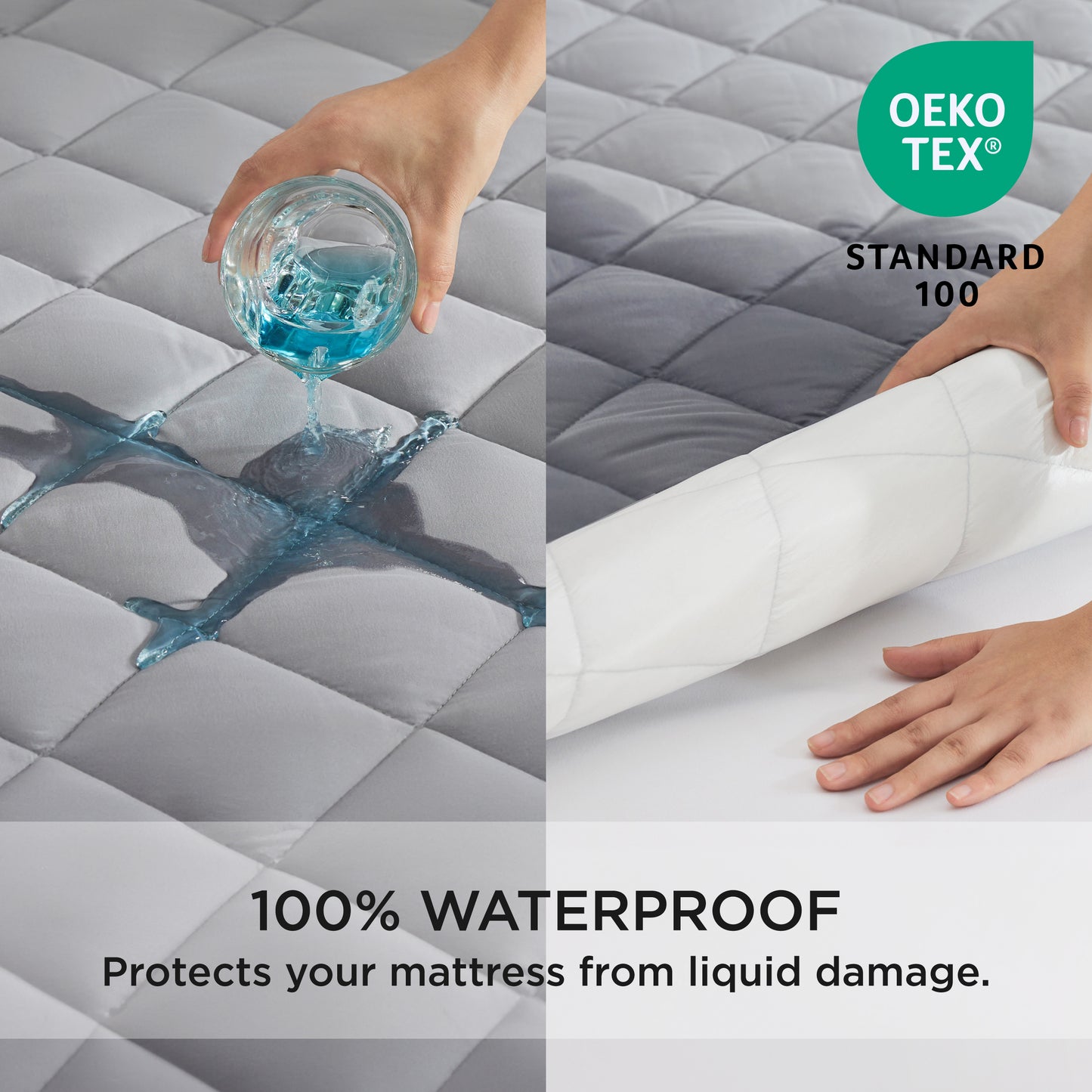 Diamond Quilted Waterproof Mattress Pad