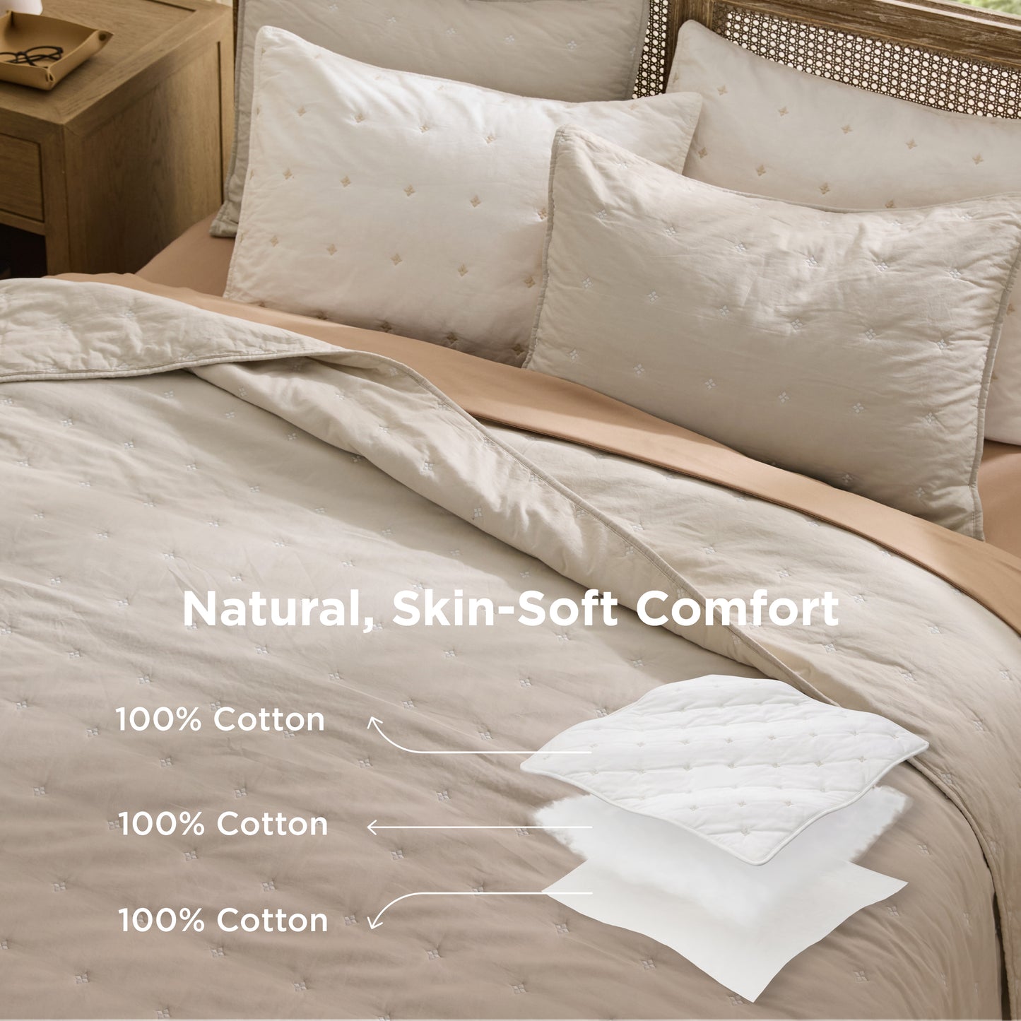 Cotton Clover Quilt Set